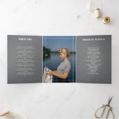 Grijze lijnen in liefdevolle herinnering Fotobegra Drieluik Programma (Binnen)