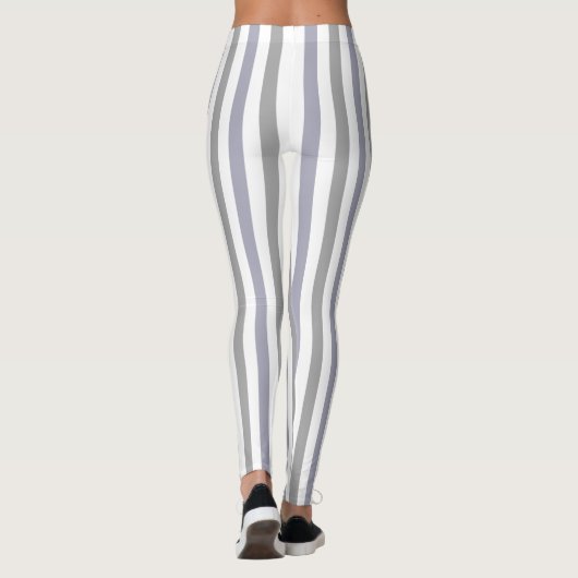 grijze lila strepen leggings (Achterkant)