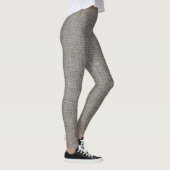 Grijze linnen textuur leggings (Rechts)