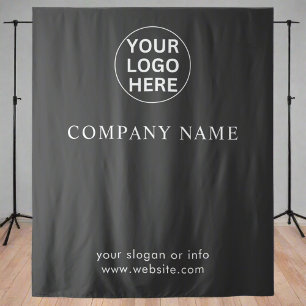 Grijze Logo Professionele Bedrijfsevenementen Acht Wandkleed