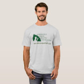 Grijze mannen t-shirt met EAP-Adk-logo (Voorkant volledig)