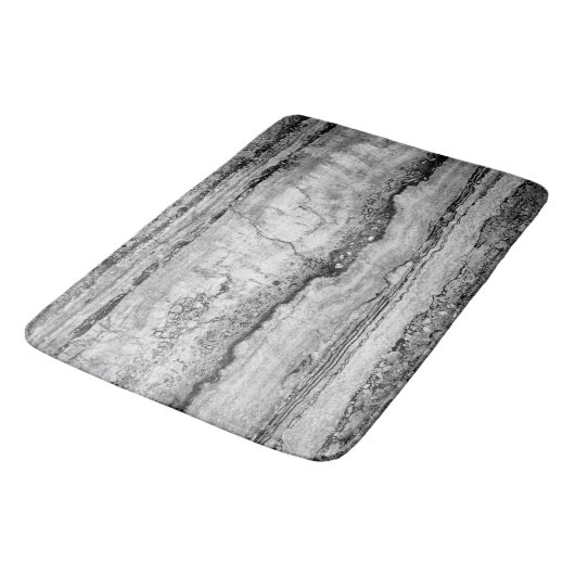 Grijze mariniet | abstract steenpatroon badmat (Gekanteld)