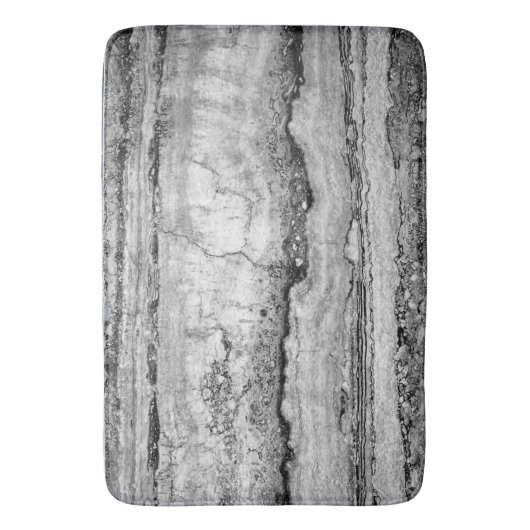 Grijze mariniet | abstract steenpatroon badmat (Voorkant Verticaal)