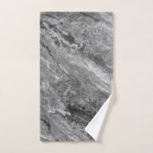 Grijze marmer bad handdoek (Handdoek)