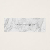 Grijze marmer Elegant Simple Price Label Mini Visitekaartjes (Achterkant)