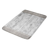 Grijze marmer- en strippatroon badmat (Gekanteld)