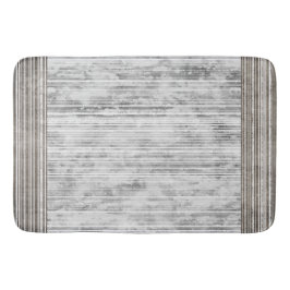 Grijze marmer- en strippatroon badmat