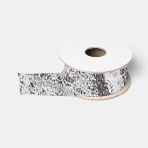 Grijze marmer grosgrain lint