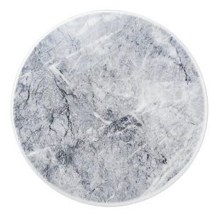 Grijze marmer met witte lade, deurknop keramische knop