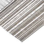 Grijze marmer- & Stripe-patroonmonogram Lange Tafelloper (Hoek)