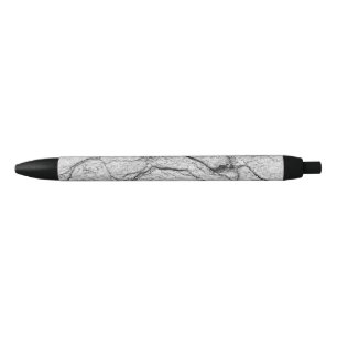 Grijze marmeren gespikkelde beton zwarte inkt pen