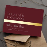Grijze maroon Red Burgundy Gold Stripe sla de datu