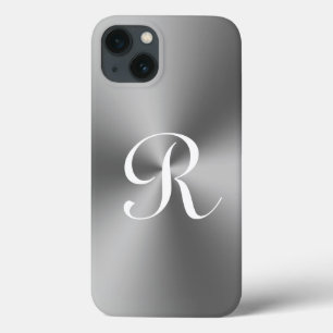 Grijze metalen Hoesje-Mate Phone Case Apple iPhone