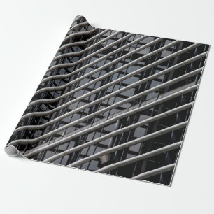 Grijze metalen lijst cadeaupapier