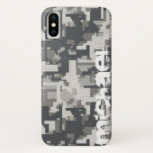 Grijze militaire bakstenen Case-Mate iPhone case (Achterkant)