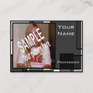 Grijze minikaart visitekaartje