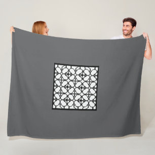 Grijze Mode groot Fleece Deken