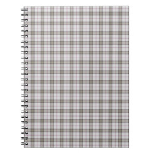 Grijze mode tartan notitieboek