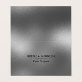 Grijze moderne achtergrond visitekaartjes (Buitenkant ongevouwen)