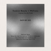 Grijze moderne achtergrond visitekaartjes (Binnenkant ongevouwen)