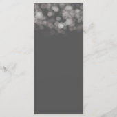 Grijze moderne minimumverlichting Elegant Glam Par Menu (Achterkant)