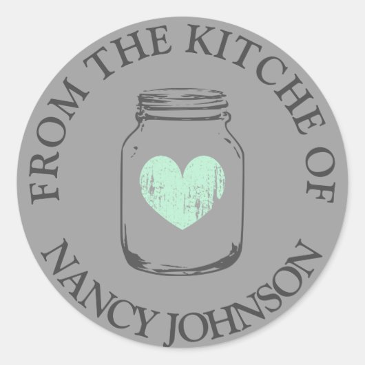 Grijze moeraspot Uit de keuken van de sticker (Voorkant)