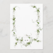 Grijze monogram Eucalyptus Wreath Wedding Menu (Achterkant)