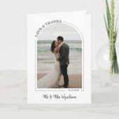 Grijze mooie Arch Weddenschap Foto's en Bedankt (Voorkant)