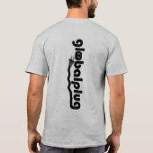 Grijze multikleurenglobalplug T-shirt (Achterkant)