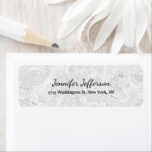 Grijze muur Handschrift Script Creative Plain Etiket (Insitu)