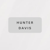 Grijze naam labels (Design 1)