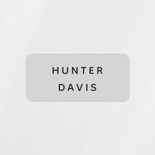 Grijze naam labels (Design 1)