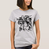 Grijze octopus t-shirt (Voorkant)