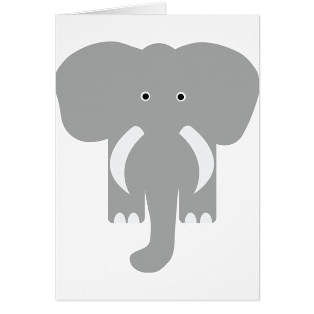 grijze olifant (Voorkant)