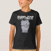 Grijze olifant t-shirt (Voorkant)