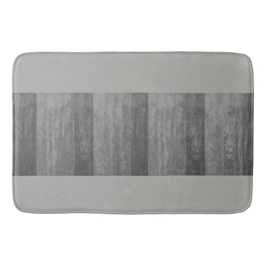 Grijze Ombre Striped Badmat (Voorkant)