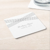 Grijze Onderzetters voor modern decodepapier (Schuin)