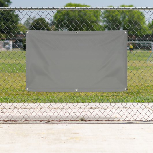 Grijze outdoor banner (Insitu)