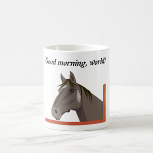 Grijze paard koffiemok