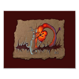 Grijze papierschets: Hugs, Red, fotoafdrukken Foto Afdruk