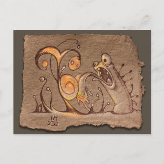 Grijze papierschets: Sneller Briefkaart