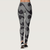 Grijze patronen leggings (Achterkant)