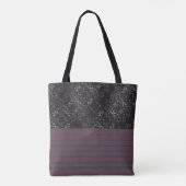 Grijze patroon op maat draagtas (Achterkant)