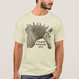 Grijze Percheron Draft Horse T-shirt
