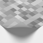 Grijze pixels cadeaupapier (Hoek)