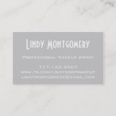 Grijze pokadot Aangepaste Visitekaartjes (Achterkant)