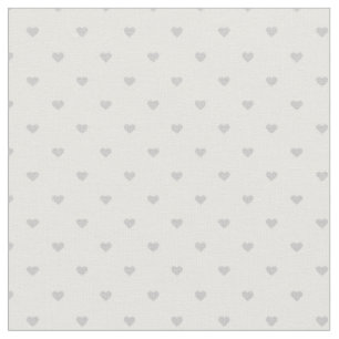 Grijze polka dot harten stof