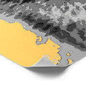 Grijze Poster afdrukken (Hoek)