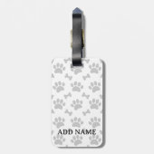 Grijze poten en Botten Bagagelabel (Achterkant verticaal)