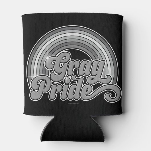 Grijze Pride (in ruste bejaarde) Blikjeskoeler (Achterkant)